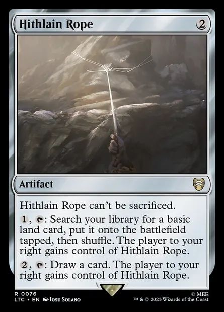 Hithlain Rope, Magic card LTC 76 — Tales of Middle-earth Commander set