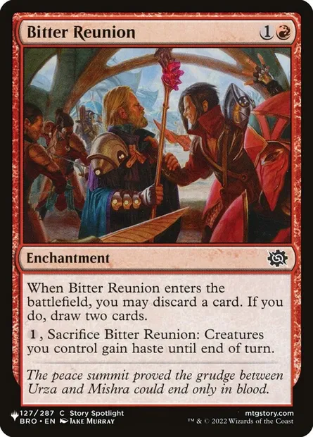 Bitter Reunion, Magic card PLST BRO-127 — The List set
