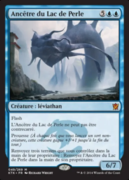 Ancêtre du Lac de Perle, carte Magic KTK 49 — extension Les Khans de Tarkir