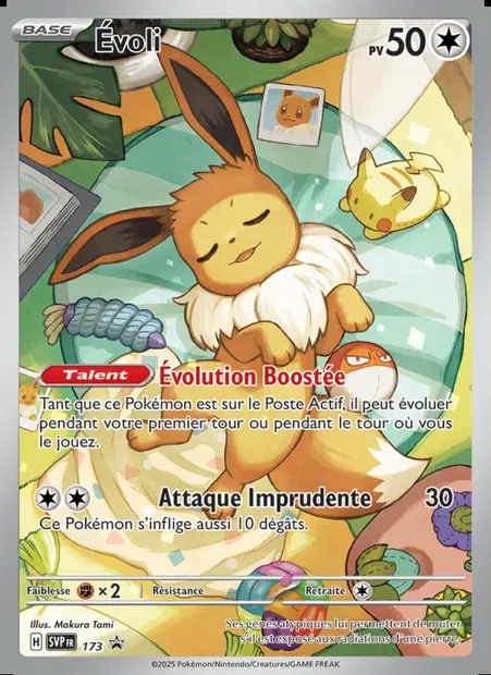 Évoli, carte Pokémon PR-SV 173 — extension SVP Black Star Promos