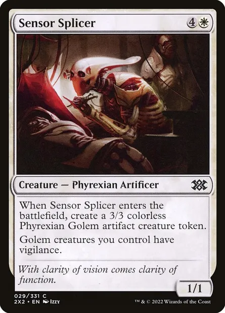 Sensor Splicer, Magic card 2X2 29 — Double Masters 2022 set