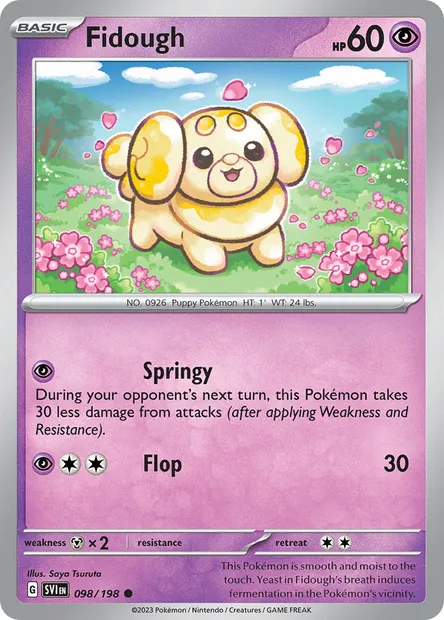 Fidough, Pokémon card SVI 098 — Scarlet & Violet set