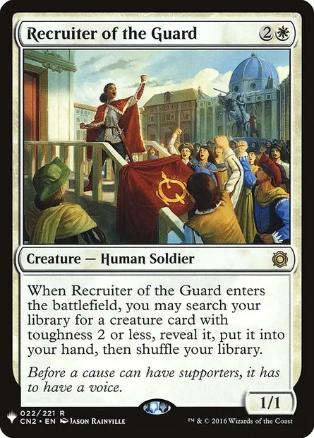 Recruiter of the Guard, Magic card PLST CN2-22 — The List set