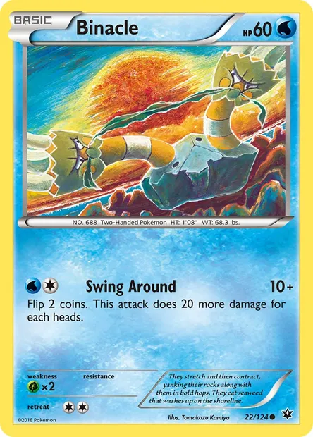 Binacle, Pokémon card FCO 22 — Fates Collide set