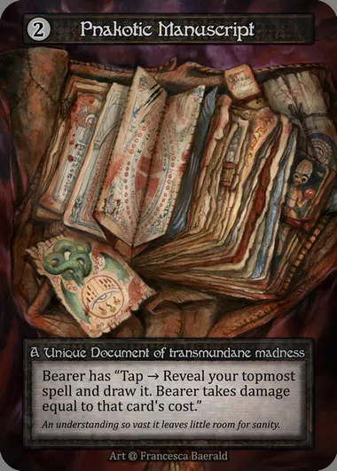 Pnakotic Manuscript, Sorcery card ALP 326 — Alpha set
