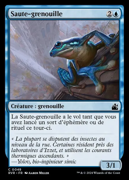 Saute-grenouille, carte Magic RVR 49 — extension Ravnica Remastered