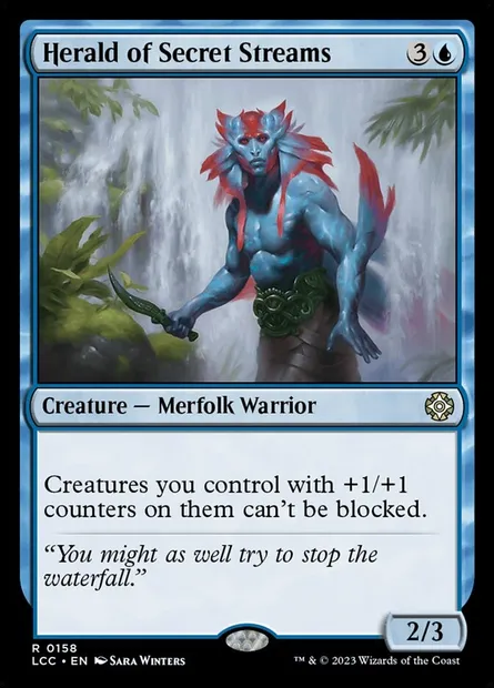Herald of Secret Streams, Magic card LCC 158 — The Lost Caverns of Ixalan Commander set