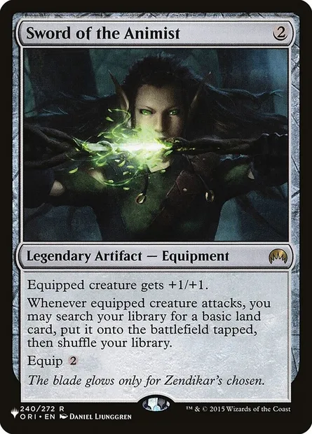 Épée de l'animiste, carte Magic PLST ORI-240 — extension The List