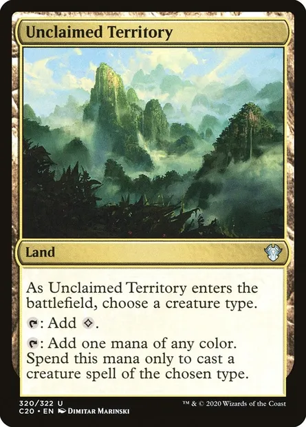 Unclaimed Territory, Magic card C20 320 — Commander 2020 set