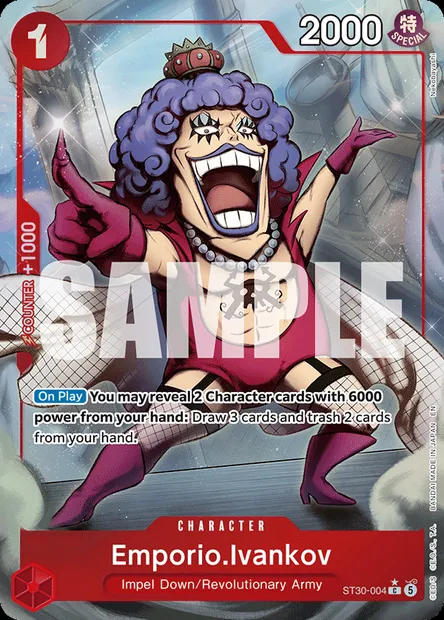 Emporio.Ivankov, One Piece card ST30-004 — Luffy & Ace set