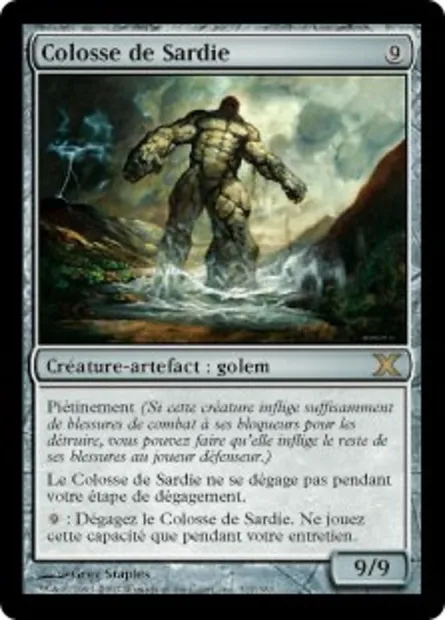 Colosse de Sardie, carte Magic 10E 317 — extension Dixième édition