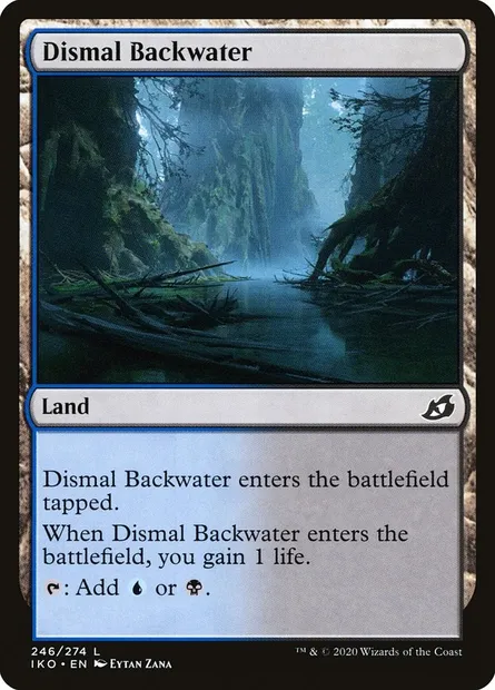 Dismal Backwater, Magic card IKO 246 — Ikoria: Lair of Behemoths set