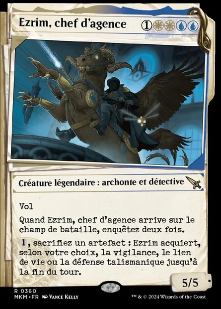 Ezrim, chef d'agence, carte Magic MKM 360 — extension Murders at Karlov Manor