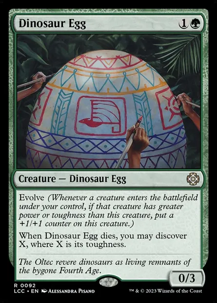 Dinosaur Egg, Magic card LCC 92 — The Lost Caverns of Ixalan Commander set