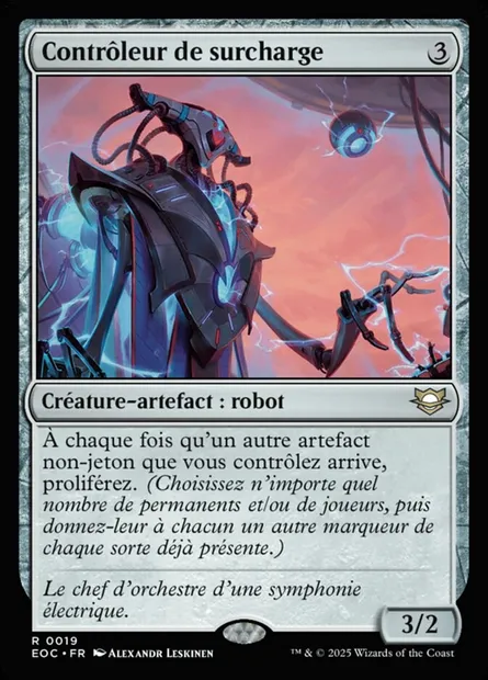 Contrôleur de surcharge, carte Magic EOC 19 — extension Edge of Eternities Commander