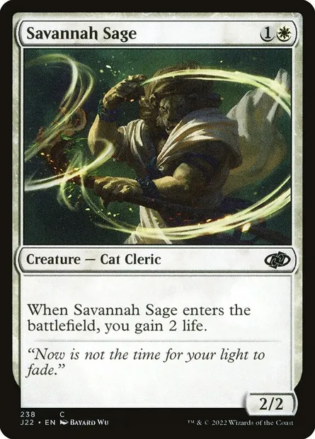 Savannah Sage, Magic card J22 238 — Jumpstart 2022 set