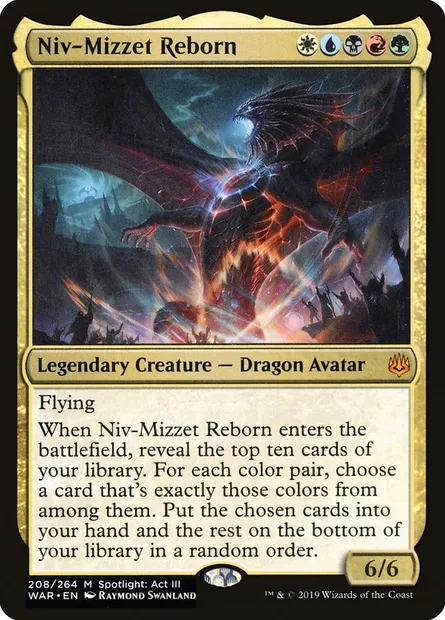 Niv-Mizzet Reborn, Magic card WAR 208 — War of the Spark set