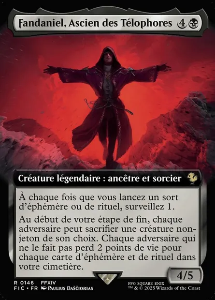 Fandaniel, ascien télophore, carte Magic FIC 146 — extension Final Fantasy Commander