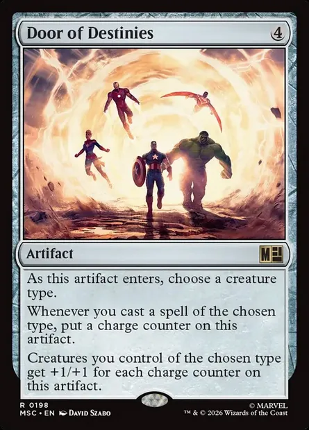 Door of Destinies, Magic card MSC 198 — Marvel Super Heroes Commander set