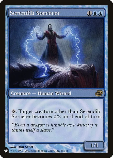 Sorcier de Serendib, carte Magic PLST PLC-61 — extension The List