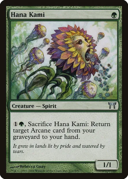 Hana Kami, Magic card CHK 211 — Champions of Kamigawa set