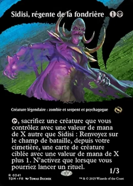 Sidisi, régente de la fondrière, carte Magic TDM 341 — extension Tarkir: Dragonstorm