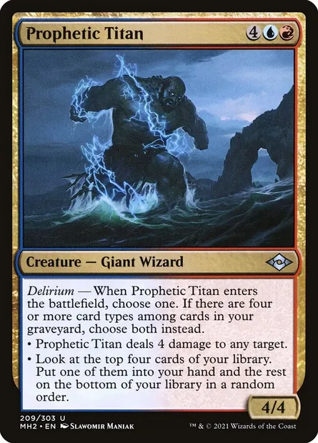 Prophetic Titan, Magic card MH2 209 — Modern Horizons 2 set