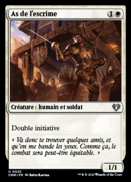 As de l'escrime, carte Magic CMM 23 — extension Commander Masters