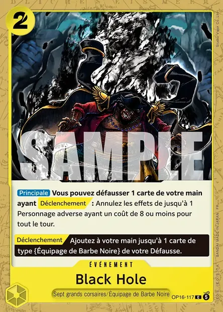 Black Hole, carte One Piece OP16-117 — extension L'HEURE DE LA BATAILLE DÉCISIVE