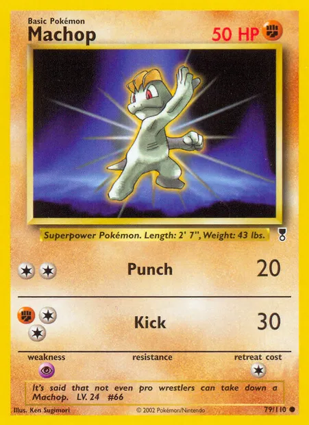 Machop, Pokémon card LC 79 — Legendary Collection set