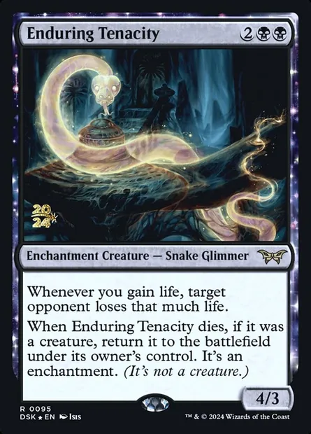 Enduring Tenacity, Magic card PDSK 95s — Duskmourn: House of Horror Promos set