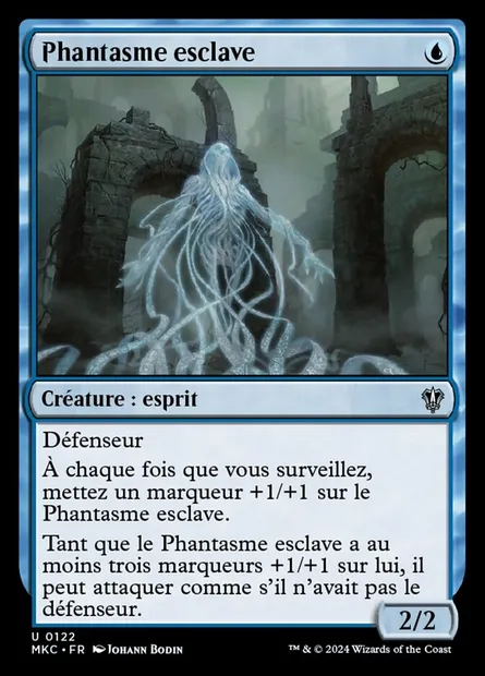 Phantasme esclave, carte Magic MKC 122 — extension Murders at Karlov Manor Commander