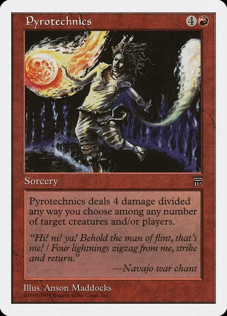 Pyrotechnics, Magic card ATH 48 — Anthologies set