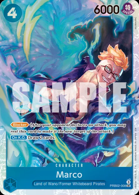 Marco, One Piece card PRB02-008 — ONE PIECE CARD THE BEST vol.2 set