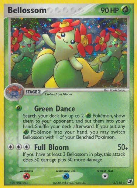 Bellossom, Pokémon card UF 3 — Unseen Forces set