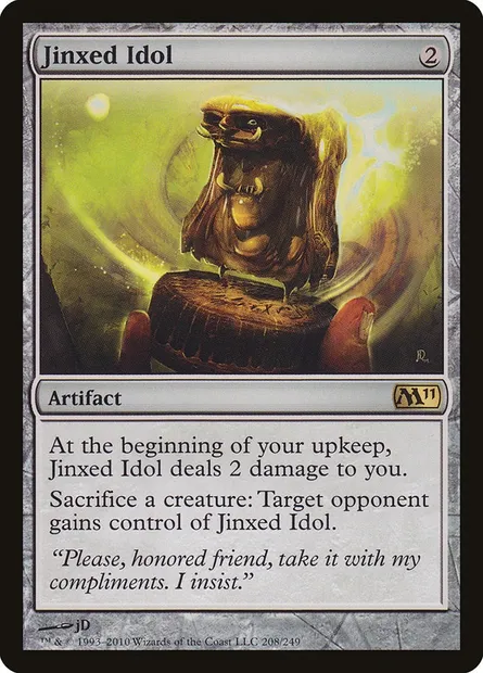 Jinxed Idol, Magic card M11 208 — Magic 2011 set
