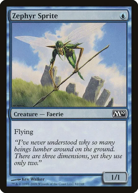 Zephyr Sprite, Magic card M10 82 — Magic 2010 set