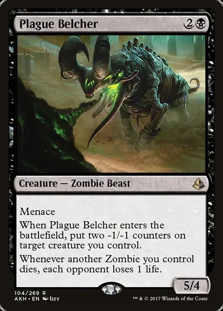 Plague Belcher, Magic card AKH 104 — Amonkhet set