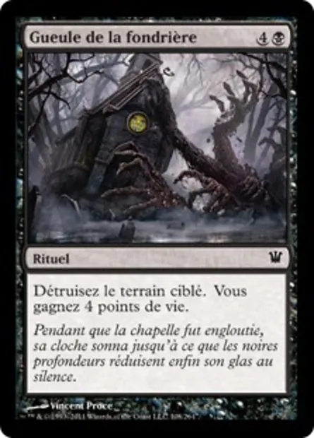 Gueule de la fondrière, carte Magic ISD 108 — extension Innistrad