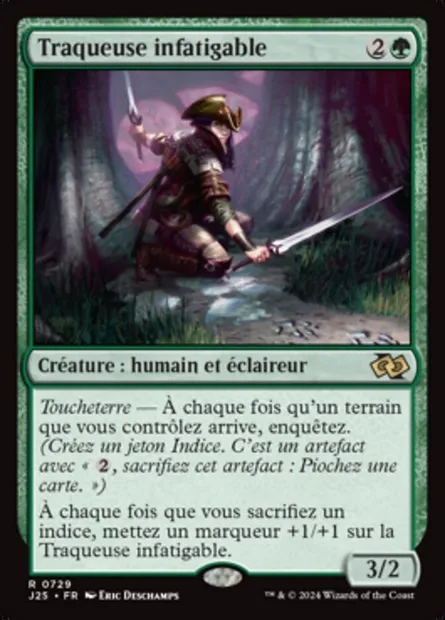 Traqueuse infatigable, carte Magic J25 729 — extension Foundations Jumpstart