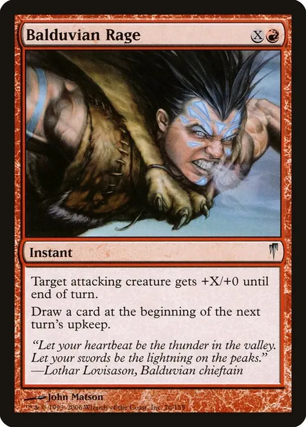 Balduvian Rage, Magic card CSP 76 — Coldsnap set