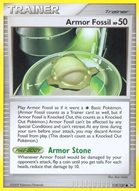 Armor Fossil, Pokémon card PL 119 — Platinum set