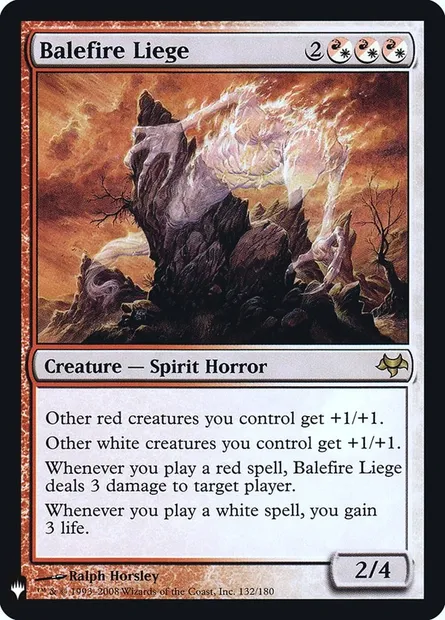 Balefire Liege, Magic card PLST EVE-132 — The List set