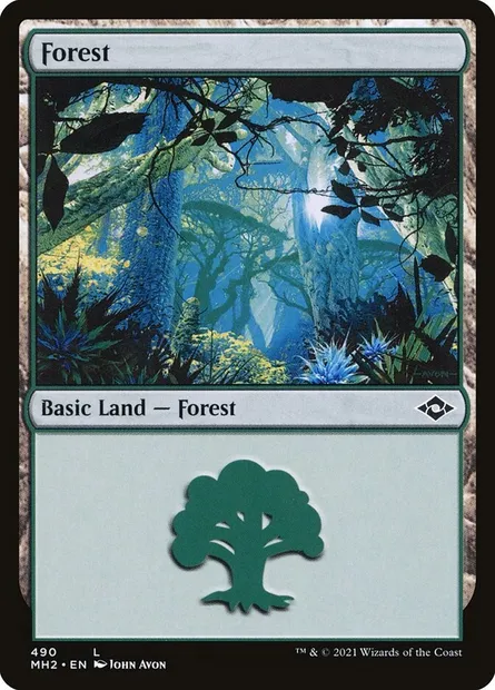 Forest, Magic card MH2 490 — Modern Horizons 2 set