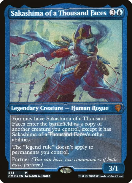 Sakashima of a Thousand Faces, Magic card CMR 561 — Commander Legends set