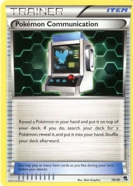 Communication Pokémon, carte Pokémon TK5Z 018 — extension BW Trainer Kit Zoroark