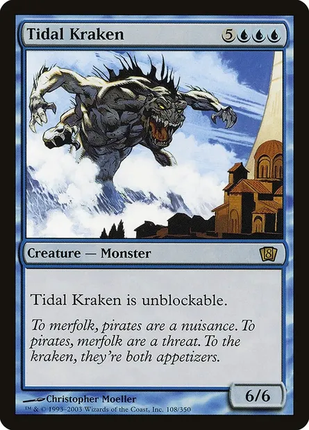 Tidal Kraken, Magic card 8ED 108★ — Eighth Edition set