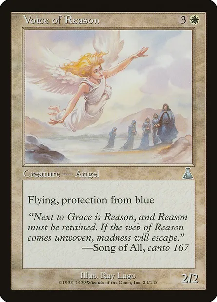 Voice of Reason, Magic card UDS 24 — Urza's Destiny set