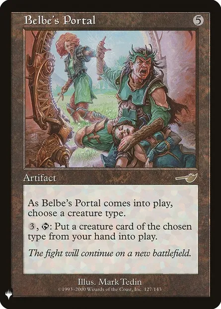 Belbe's Portal, Magic card PLST NEM-127 — The List set