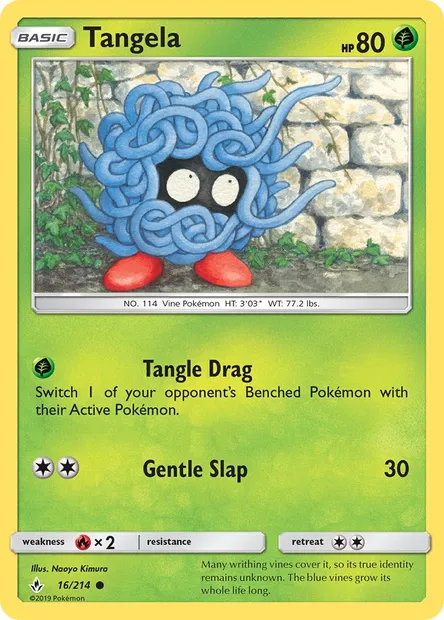 Tangela, Pokémon card UNB 16 — Unbroken Bonds set